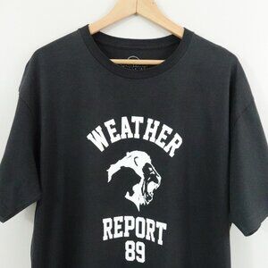 Weather Report 89 Panther Graphic T-Shirt Men's XL Black Streetwear Tee